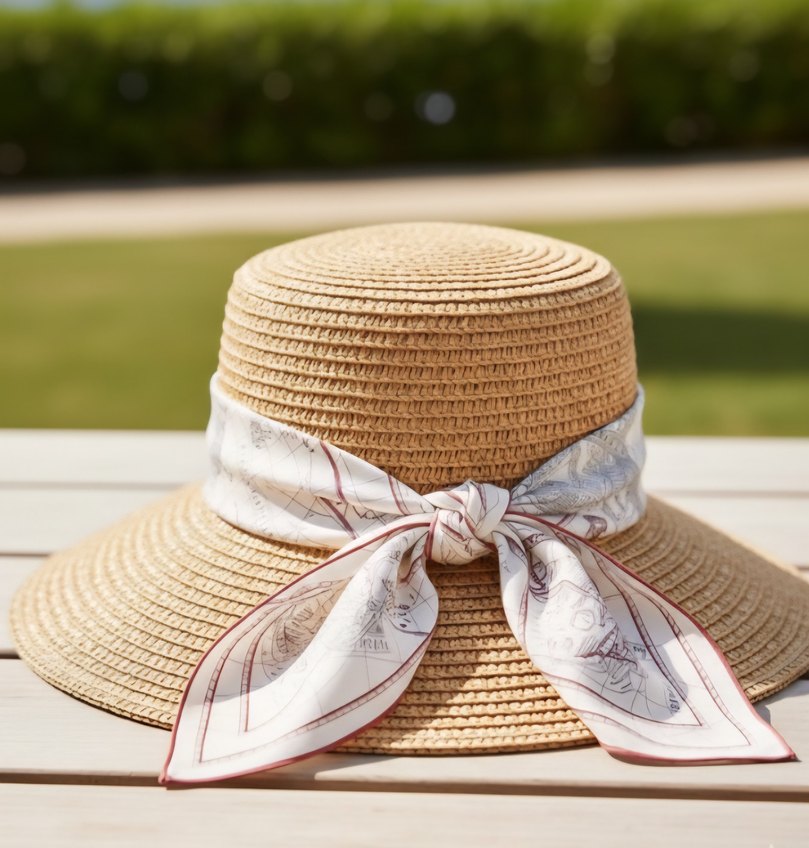 Beyaz Gri Desenli Kadın Fular - Görsel 5