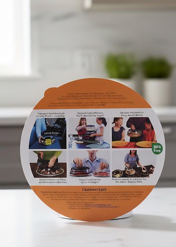 Bordo Renkli Anında Vakumlu Gıda Kapaklı Saklama Kabı - Görsel 5