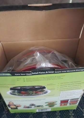 Bordo Renkli Anında Vakumlu Gıda Kapaklı Saklama Kabı - Görsel 8