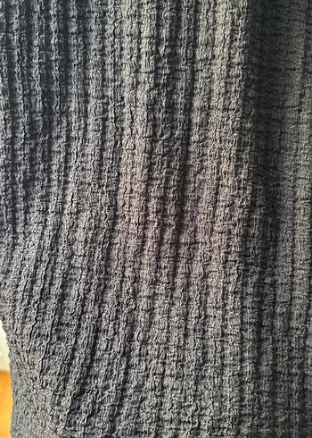 Siyah Yüksek Kolsuz Triko Elbise - Görsel 2