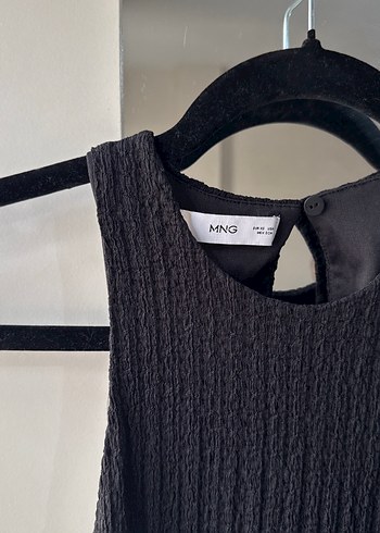 Siyah Yüksek Kolsuz Triko Elbise - Görsel 3