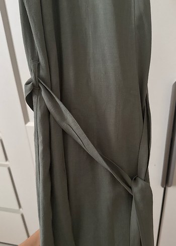 Yüksek Yakalı Kolsuz mid Elbise - Görsel 2