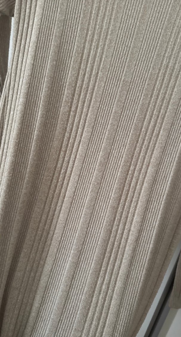 Calliope Bej Uzun Kollu Triko Kadın Elbise - Görsel 3