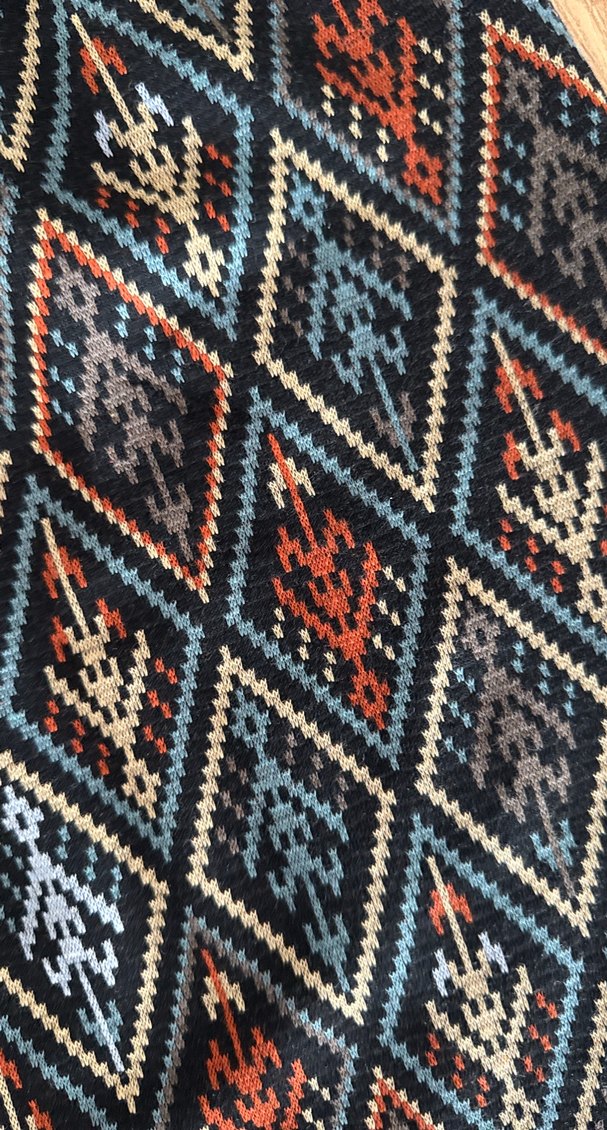 Bohem Çok Renkli Örgü Mini Etek - Görsel 3