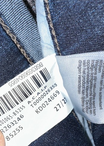 Mavi jeans Fermuarlı, Baskılı, Mavi Kadın Kot Pantolon