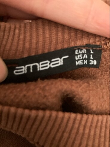 l Beden kahverengi Renk sweat