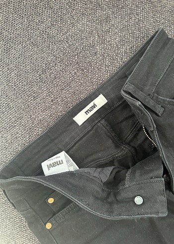 xs Beden Mavi Siyah Kadın Kot Pantolon