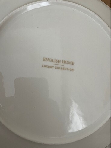 English Home 3 adet geniş English home torino tabak