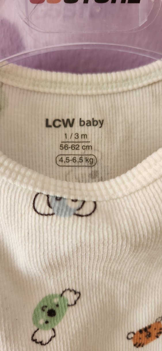 Bebek Erkek Kısa Kollu Beyaz Body - Görsel 2