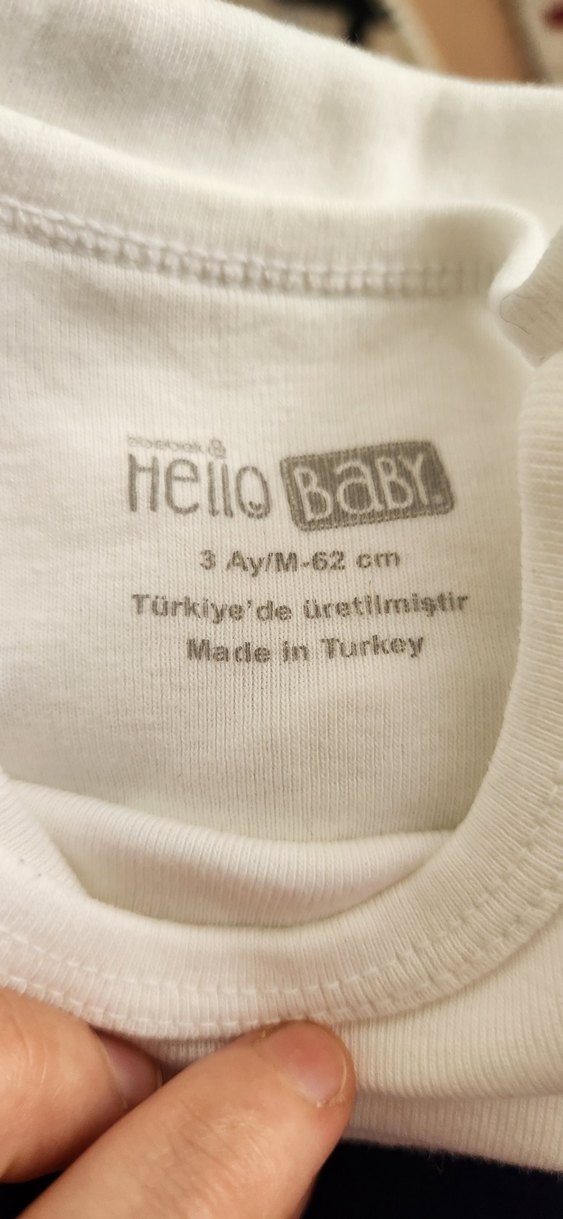 Beyaz Kolsuz ve yarım kol Bebek Body - Görsel 4