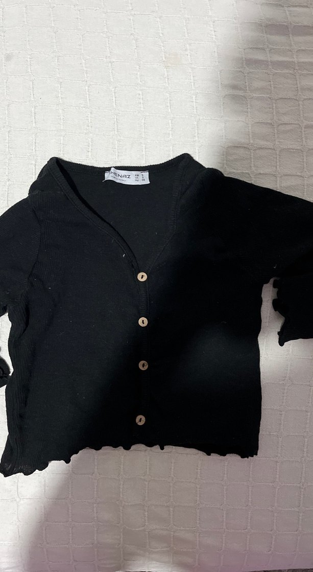Siyah Düğmeli üst  Elena gilbert tarzı - Görsel 2