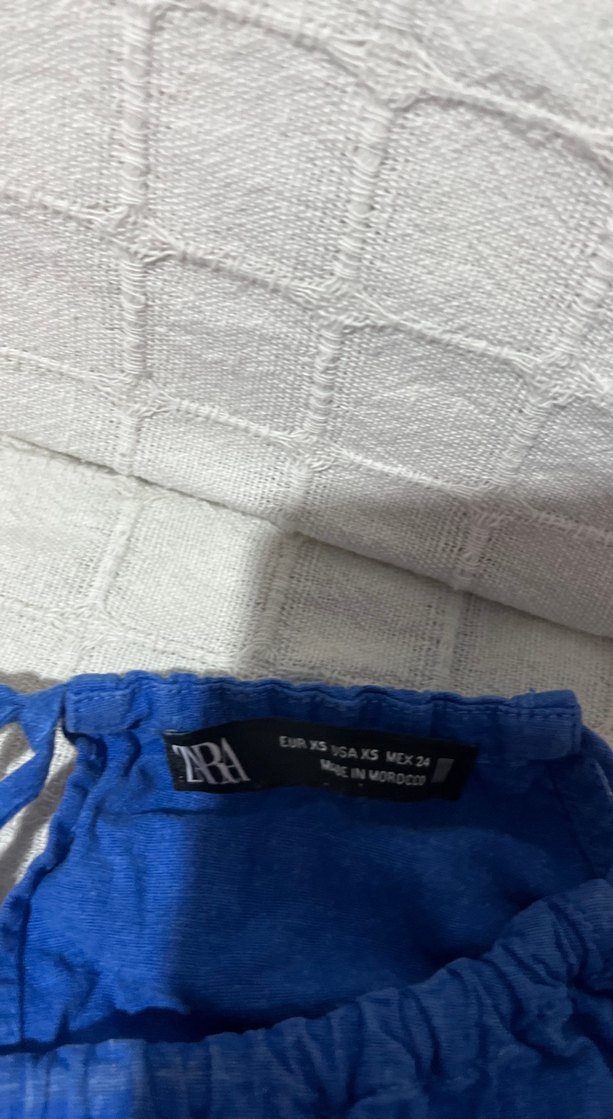 Mavi Kolsuz Bohem Midi Elbise - Görsel 2