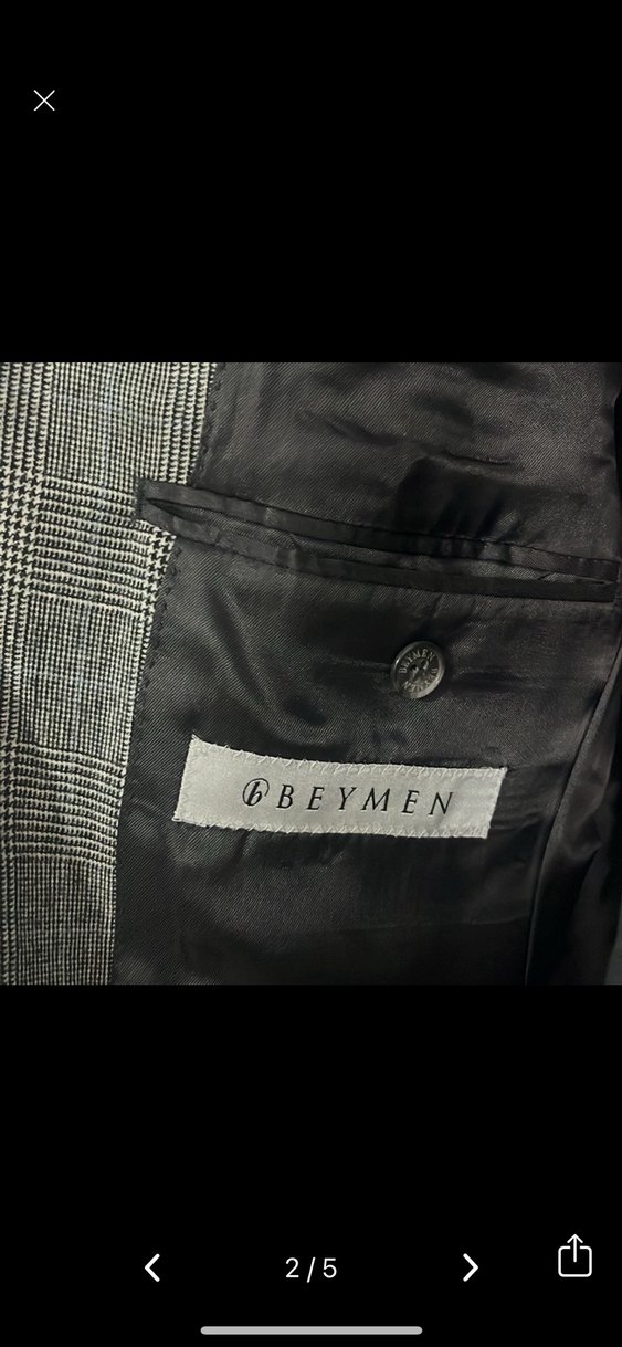 BEYMEN Gri Düğmeli Ceket - Görsel 2