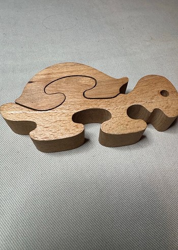 Ahşap kaplumbağa Figürlü Puzzle - Görsel 2
