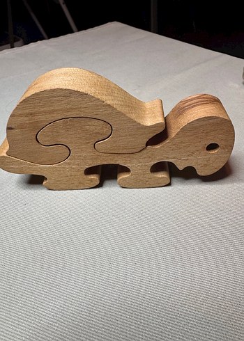 Ahşap kaplumbağa Figürlü Puzzle - Görsel 3
