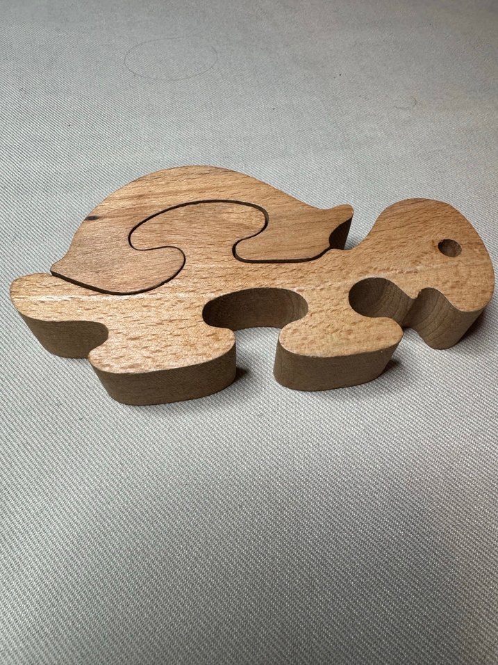 Ahşap kaplumbağa Figürlü Puzzle - Görsel 2