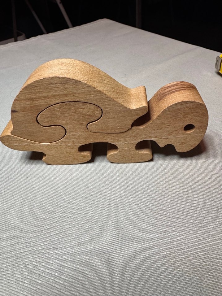 Ahşap kaplumbağa Figürlü Puzzle - Görsel 3