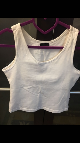 Beyaz Crop Top
