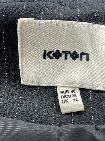 40 Beden siyah Renk Koton Blazer %70 İndirimli.