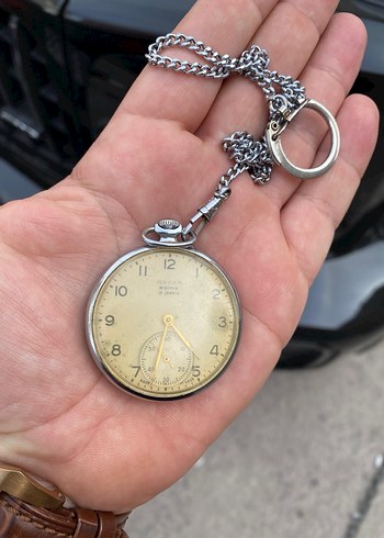 Beden altın Renk Vintage Gri Altın Cep Saati