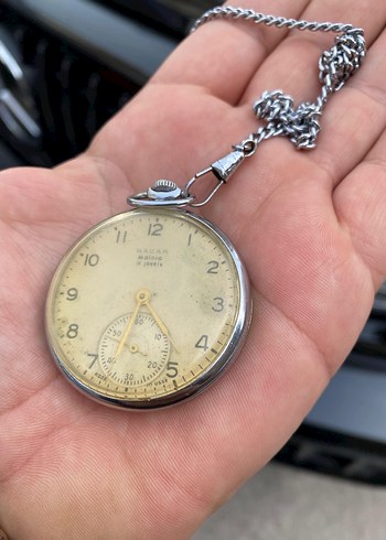 Beden Vintage Gri Altın Cep Saati