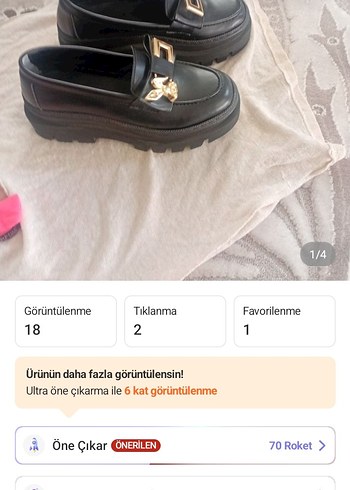 Siyah Platform Topuklu Zincir Detaylı Kadın Loafer - Görsel 3