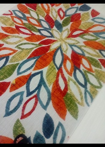 Renkli Bohem Desenli Halı - Görsel 2