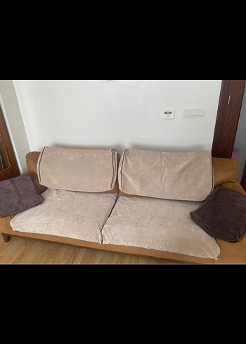 Bej Modern Kanepe Örtüsü - Görsel 2