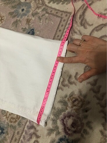 Beyaz jean pantolon - Görsel 5