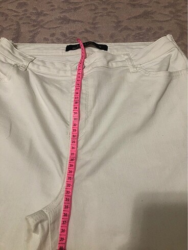 Beyaz jean pantolon - Görsel 8