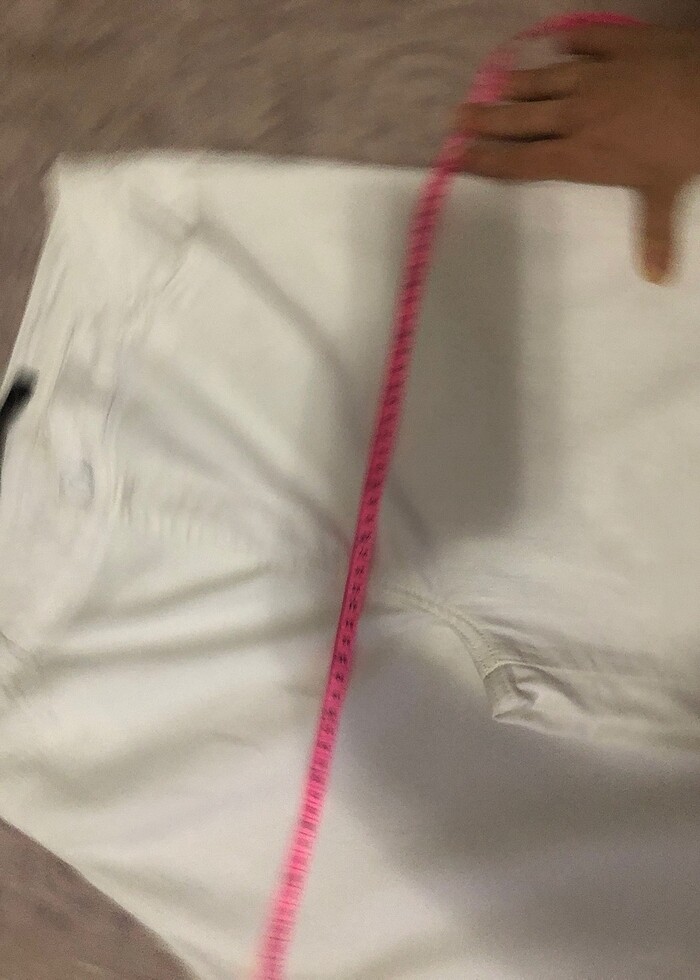 Beyaz jean pantolon - Görsel 3