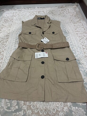 Zara keten kemerli yelek - Görsel 5