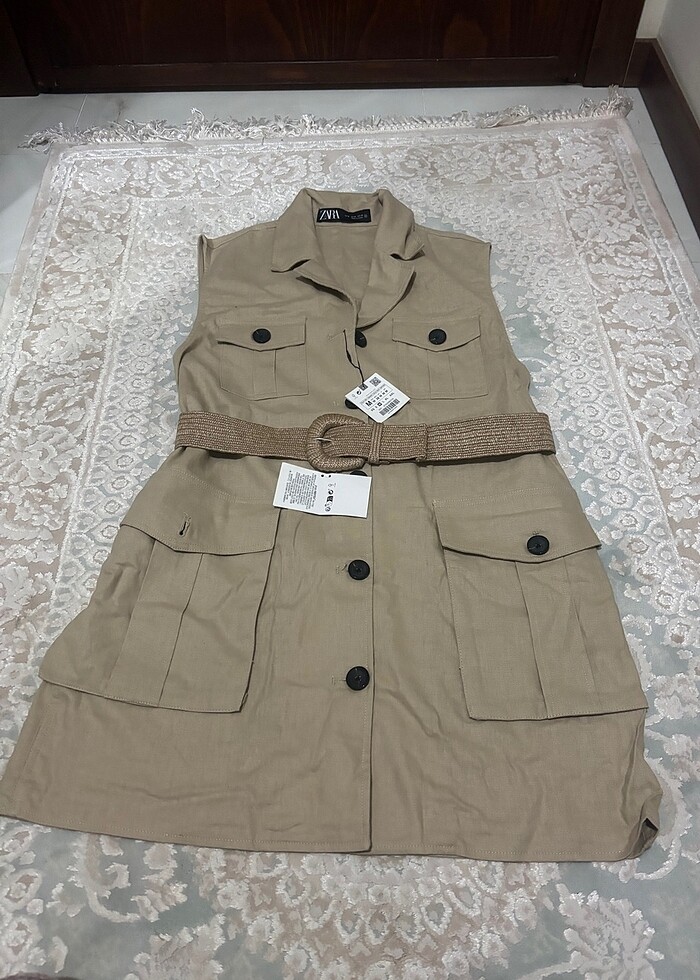 Zara keten kemerli yelek - Görsel 2