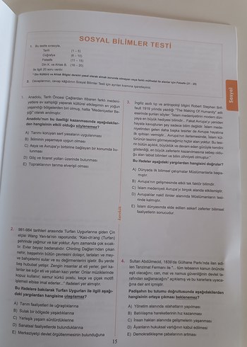  Beden Türkiye Geneli TYT Deneme Sınavı Kitabı