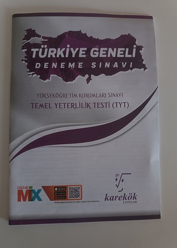 Türkiye Geneli TYT Deneme Sınavı Kitabı