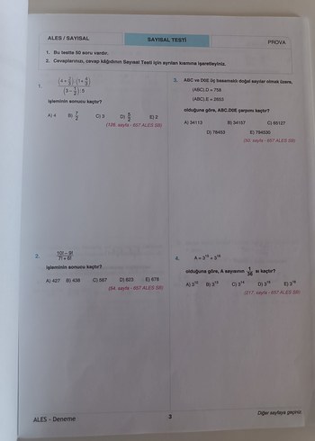  ALES Türkiye Geneli Deneme Sınavı Kitabı