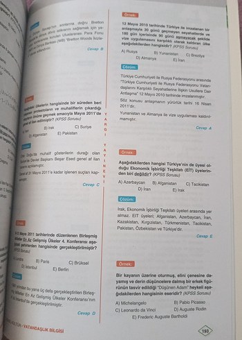  Beden Renk KPSS Vatandaşlık Konu Anlatımlı Kitap