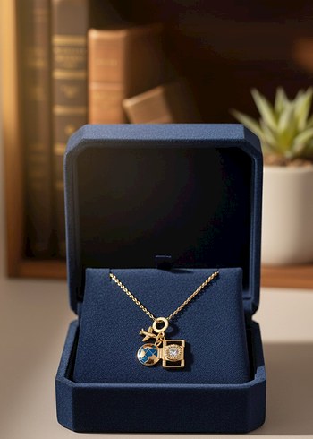 Charm Detaylı Kolye