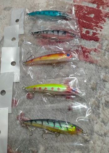  Sahte balık, rapala, 5 adet