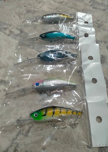  Sahte balık,rapala, 5 adet