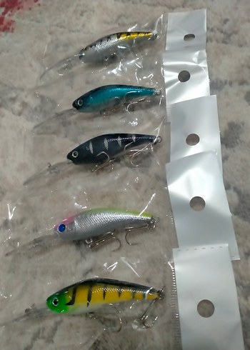 Sahte balık,rapala, 5 adet