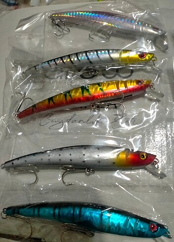 Sahte balık, rapala 5 adet