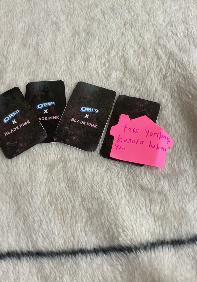 Black pink (k-pop) oreo set Jisso hasarlı - Görsel 2