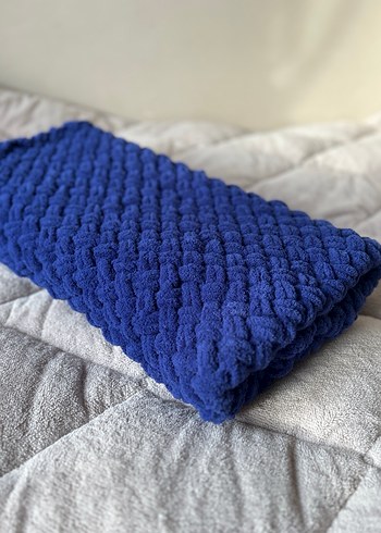 Hasır örgü bebek battaniyesi - Görsel 5