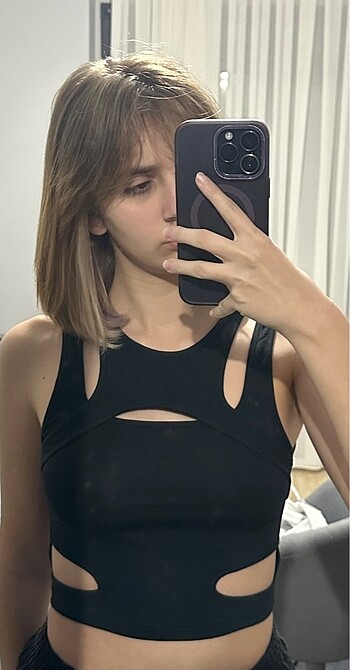Sheinside siyah shein crop icon