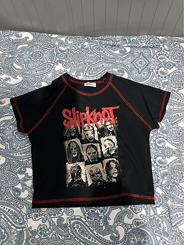 carpe slipknot ters dikiş crop