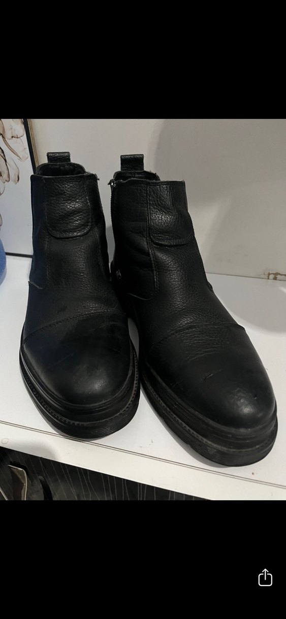 Fermuarlı Siyah Erkek Günlük Bot - Görsel 3