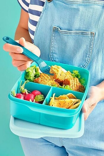 Tupperware bölmeli beslenme kabı