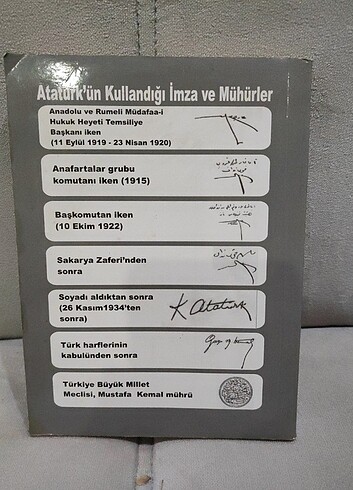 Atatürk'ün kendi elinden yazdığı kitap nutuk