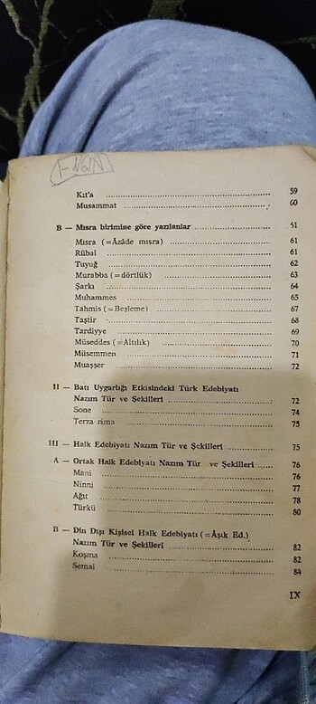Beden Nazım ölçer ve kafiye